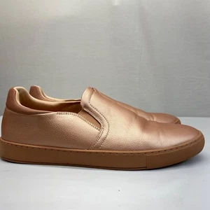 Aldo Womens SZ 12 Rose Gold Pink Slip On Loafers Flats - Picture 1 of 7