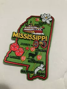 Calamita frigo mappa di stato Mississippi - Foto 1 di 2