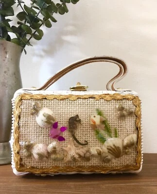 Bolso de mano Petite Princess de los años 50 y 60 con asa superior, bolso vintage Foto 1 de 4