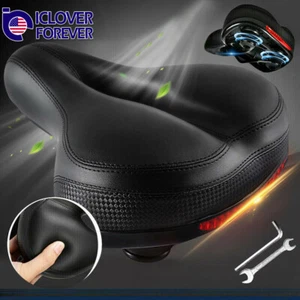 Comfort Wide Cruiser Bike Saddle Seat Big Bum Soft Gel Bicycle Seat Cushion Pad - Picture 1 of 11
