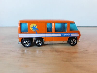 Vintage Hot Wheels 1976 Palm Beach Orange GMC Motorhome Black Wall Nice, 2/77 - Image 1 of 4