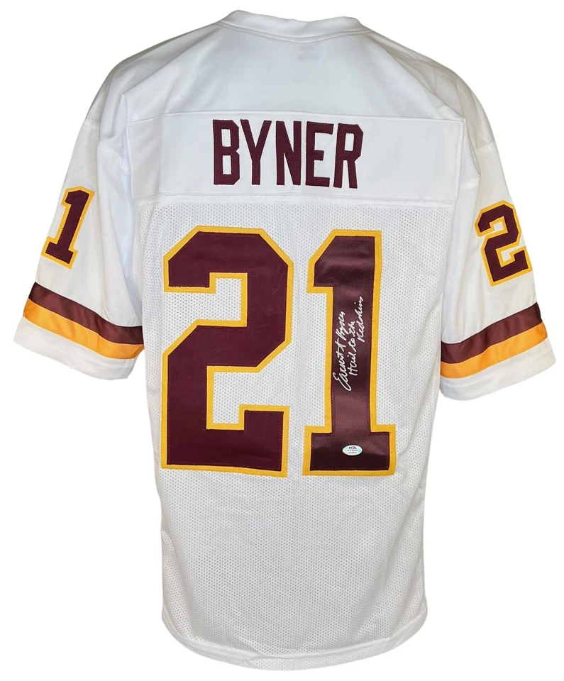 Earnest Byner autographed signed inscribed jersey NFL Washington Redskins PSA - Image 1 of 4