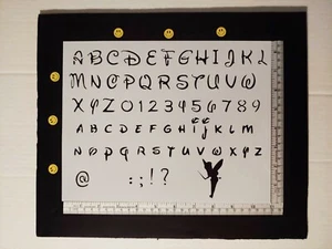 Disney Alphabet Buchstaben #s Schrift 11"" x 8,5"" maßgeschneiderte Schablone SCHNELLER KOSTENLOSER VERSAND - Bild 1 von 2