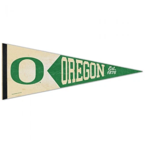 OREGON DUCKS PREMIUM PENNANT 12"X30" BANNER COLLEGE VAULT WINCRAFT Cover