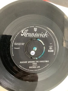 Brenda Lee. Rockin around the Christmas tree. 7” single. 1962. Brunswick - Picture 1 of 3
