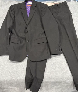OppoSuits Black Party Suit 40R Pants 34x33.5 - Picture 1 of 18