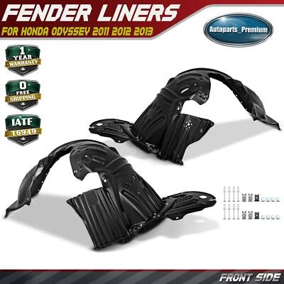 2x Guardabarros Interior HDPE Delantero Protector contra Salpicaduras Protector para Honda Odyssey 11-13 Foto 1 de 4