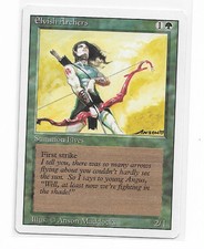 Magic the gathering ~ MTG ~ 1x Elvish Archers ~ Revised ~ MP