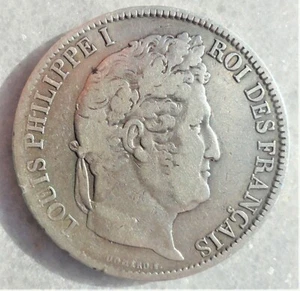 France 5 francs 1831 (Relief text - Laureate head - MA)  silver - Picture 1 of 2