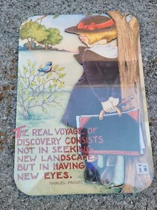 Tarjetas Vintage Mary Engelbreit para Guardar Placa ""Nuevos Ojos Proust"" NUEVAS de viaje - Imagen 1 de 7
