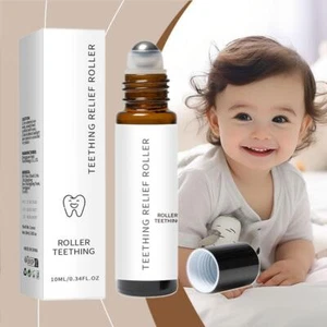Rullo antidolorifico naturale rullo sollievo dentizione essenza per bambino NUOVO - Foto 1 di 12