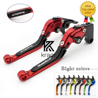 For Honda CBR600 F2,F3,F4,F4i 1991-2007 Brake Clutch Levers Fold Extend CNC Logo - Image 1 of 4