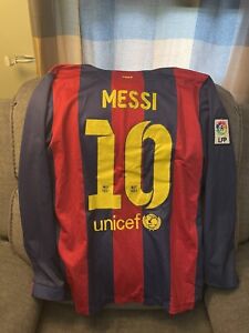 Long Sleeve Lionel Messi Barcelona Jersey