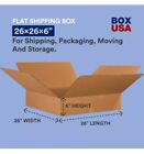 BOXES FAST 26x26x6 Flat Corrugated Boxes Flat 26L x 26W x 6H Pack of 20 | Boxes 