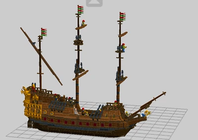 compatible with Custom Instruction Pirate Ship( instruction only) No Bricks - Image 1 of 4