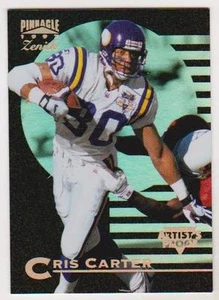 Tarjeta insertada Zenith Artist's Proof Cris Carter #39 1997  - Imagen 1 de 2