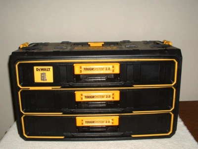DEWALT Toughsystem 2.0 3-Drawer Toolbox Storage - Black (DWST08330) Unused - Image 1 of 3