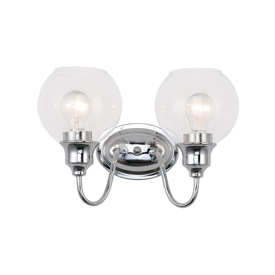 Tocador de baño Maxim Lighting Ballord 2 luces, cromo pulido - 1112CLPC Foto 1 de 1