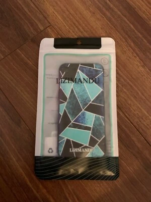 lizimandu iphone 7 blue abstract art case - Image 1 of 3