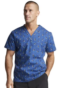 Doggone Cool Dickies Scrubs EDS Signature Mens V Neck Top DK725 DGCL - Picture 1 of 6