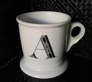TAZA ANTHROPOLOGIE MONOGRAMA "A" TAZAS DE CAFÉ DE TÉ BLANCO TAZA - Imagen 1 de 8