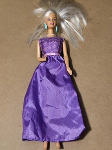 Mattel 2000's Barbie Doll Long Hair Purple Gown Dress C204B - Picture 1 of 6