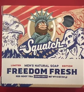 (Lote de 10). Jabón en barra Dr. Squatch Freedom Fresh edición limitada 5 oz. - Imagen 1 de 2