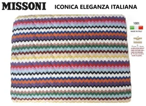 MISSONI quilt copriletto matrimoniale cm. 270 x 260 iconico zig-zag . - Bild 1 von 11