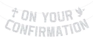 On Your Confirmation Banner First Communion My Baptism Enagegment/Christening... - Picture 1 of 7