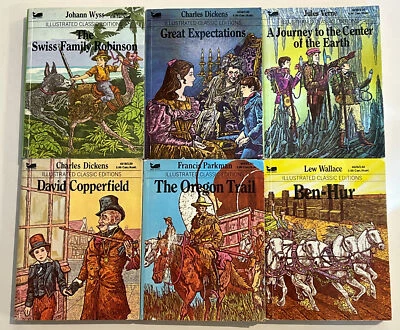 6 illustrated classics (1979-1987 Moby books Canada) Swiss, Oregon, Ben-Hur, ... - Image 1 of 4