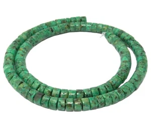 😏 Afrikanischer Türkis Perlen Heishi Räder ca. 6x3 mm Edelsteinperlen Strang 😉 - Picture 1 of 1