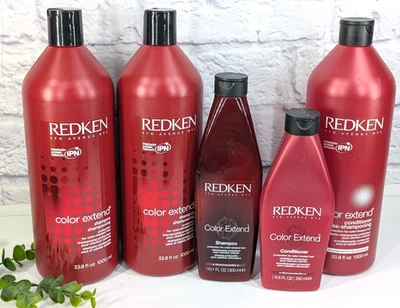 LOT 5! *READ!🚨Redken Color Extend Treated Hair Shampoo Conditioner Set Detangle - Image 1 of 4