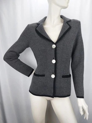 Madeleine Damen Strickjacke Blazer 100 % Schurwolle Merino Gr. 36 S/M - Bild 1 von 4