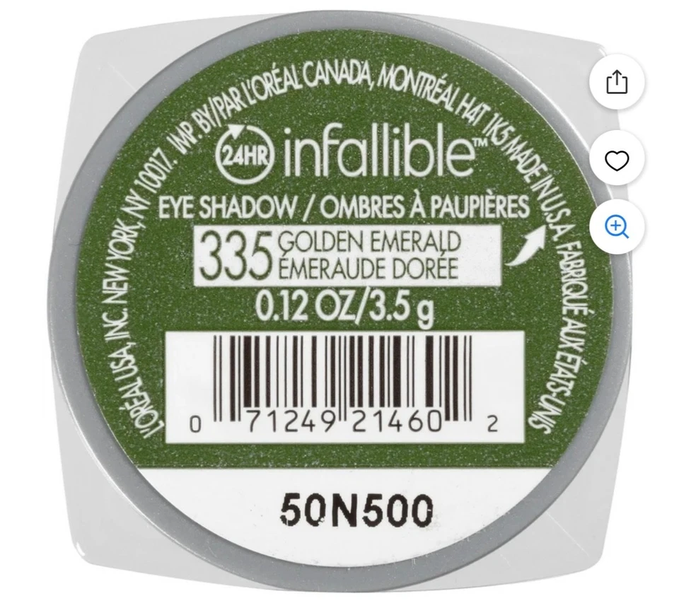 L'Oreal Paris Infallible 24 Hour Waterproof Eye Shadow - Image 1 of 1