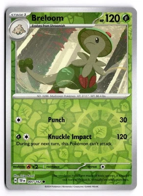 Breloom - Reverse Holo SV05: Temporal Forces 007/162 - Image 1 of 2