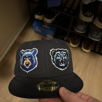 2 Bears 1 Cave Fitted Hat 7 7/8 Tom Segura Bert Kreischer PROMO CAP never worn - Image 1 of 4