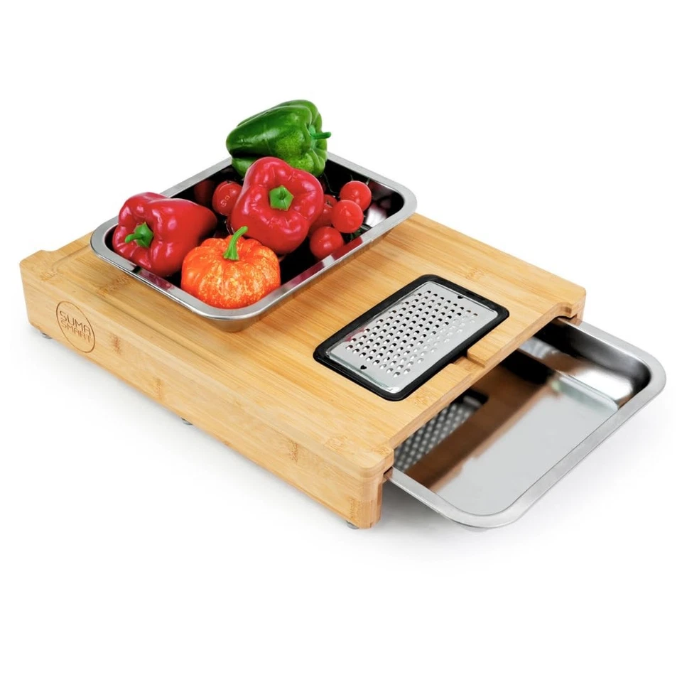 Suma Smart Tagliere in bambù | Extra Large - Tavola in bambù con vassoi (P2T) - Immagine 1 di 1