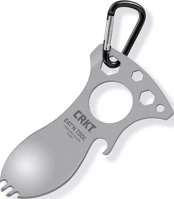 Легкий титановый многофункциональный инструмент ложка вилка открывалка отвертка гаечный ключ - Изображение 1 из 4