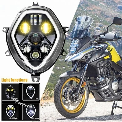 Farol de LED DRL com lâmpada de neblina para Suzuki V-STROM 650 1000 DL650 DL1000 2014-2020 - Imagem 1 de 4