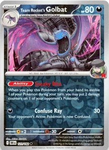 Team Rocket's Golbat 121/182 - REVERSE HOLO - SV10: Destined Rivals - NM - Picture 1 of 2