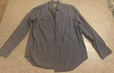 C.E. Schmidt Workwear Men’s Long Sleeve Button Up Blue Shirt Size Medium - Image 1 of 3