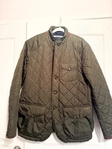 Polo Ralph Lauren Men's Diamond Quilted Jacket/ Blazer Green Suede Size Large - Picture 1 of 8