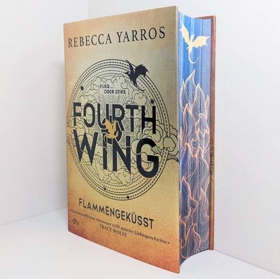 German HAND SIGNED FULL NAME Fourth Wing sprayed edges not Fairyloot Illumicrate - Image 1 of 4