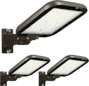 3 Pack - 150W Parking Lot Lights Adjustable Pole Mount 22500lm IP65 Easy Install - Picture 1 of 6