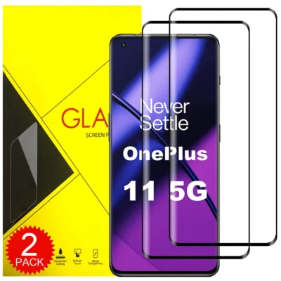 2x Tempered Glass Screen Protector For OnePlus 13 13R 12 12R 11 9 10 Pro Ace 5 - Image 1 of 4