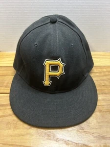Sombrero Ajustado De Colección Piratas Pittsburgh MLB 59 Fifty Nueva Era Base Genial 7 3/8 - Imagen 1 de 8