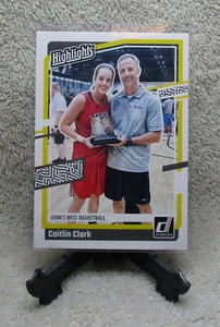 Tarjeta de novato colección CAITLIN CLARK Donruss Highlights 2024 #H4 IOWA/FEVER - Imagen 1 de 2