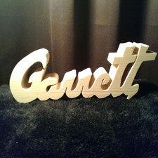 Garrett - Handmade Wooden Name All Natural Wood