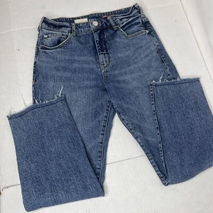 ANTHROPOLOGIE Pilcro & The Letterpress The Vintage Straight Jeans 27x 25 Petite - Picture 1 of 13
