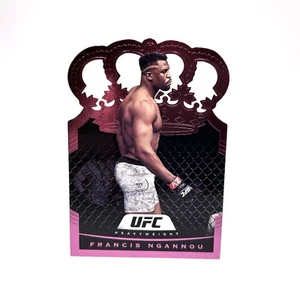 Francis Ngannou #20 2021 Panini Chronicles UFC Crown Royale Die Cut Pink Prizm - Picture 1 of 2